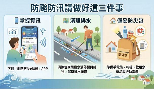 南科分隊防汛宣導 
