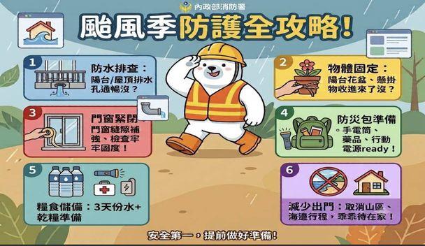 南科分隊防颱宣導 